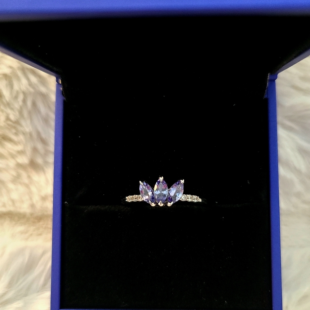New Blue Tanzanite Gemstone Ring Sz 8